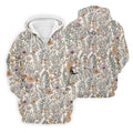 Foliage Floral Golf Tops For Men, Gifts For Golf Lovers, Polo Shirts For Men, Golfing Apparel