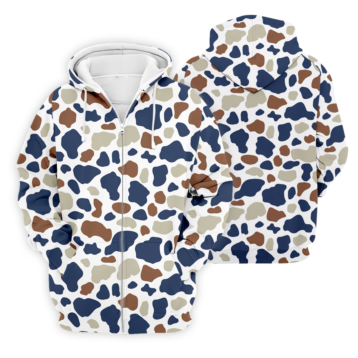 Cow Print Pattern Golf Polo Shirt, Fun Golf Shirts For Men, Polo Shirts For Men, Golfing Apparel