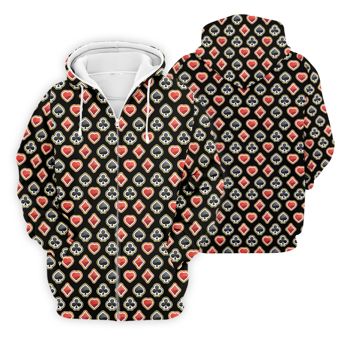 Playing Card Poker Golf Shirt, Fun Golf Shirts For Men, Polo Shirts For Men, Golfing Apparel