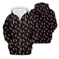 Pineapple Grenade Black And Pink Golf Tops For Men, Men Polo, Golf Gift For Men