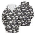 Wild Horse Seamless Pattern Golf Tops For Men, Hawaiian Golf Shirts, Polo For Men