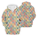 Chicken Rooster Colorful Checkered Golf Tops For Men, Gift For Chicken Lover, Golfing Apparel