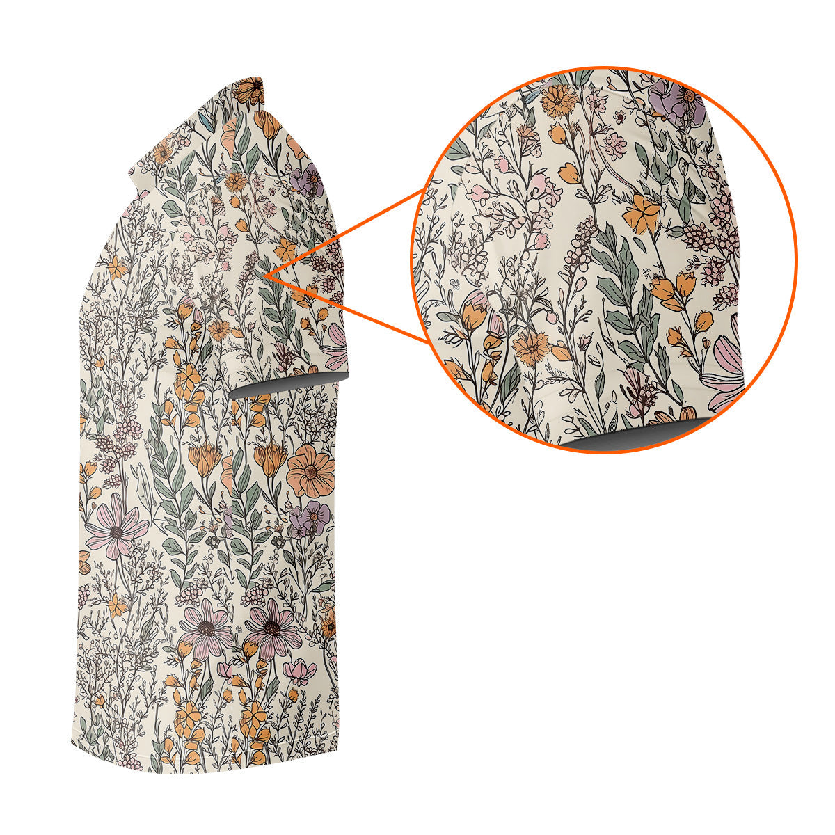 Foliage Floral Golf Tops For Men, Gifts For Golf Lovers, Polo Shirts For Men, Golfing Apparel
