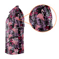 Tropical Flamingo Purple Golf Shirt, Golf Tops For Men, Polo Shirts For Men, Golfing Apparel