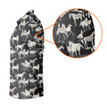Wild Horse Seamless Pattern Golf Tops For Men, Hawaiian Golf Shirts, Polo For Men