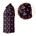 Flamingo Tropical Pink And Black Golf Tops For Men, Golf Gift For Men, Golf Shirts For Men