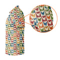Chicken Rooster Colorful Checkered Golf Tops For Men, Gift For Chicken Lover, Golfing Apparel