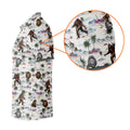 Funny Sasquatch Tropical Golf Shirts, Men's Funny Golf Shirts, Golfing Apparel, Polo For Men