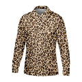 Brown Leopard Golf Tops For Men, Golf Gift For Men, Golf Shirts For Men, Golfing Apparel