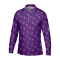 Pineapple Grenade Purple Golf Tops For Men, Men Polo, Golf Gift For Men, Golfing Apparel