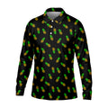 Pineapple Grenade Black And Yellow Golf Tops For Men, Men Polo, Golf Gift For Men, Golfing Apparel