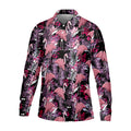 Tropical Flamingo Purple Golf Shirt, Golf Tops For Men, Polo Shirts For Men, Golfing Apparel
