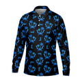 The Blue Crab Tropical Golf Shirts, Black Golf Shirt, Golf Gift For Men, Golf Shirts For Men