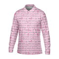 Breast Cancer Golf Shirt, Pink Golf Shirt Men, Fun Golf Shirts For Men, Cute Golf Shirt, Fun Golf Shirt