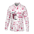 Swing Swear Drink Repeat Par Then Bar Flamingo Golf Shirt, Fun Men's Golf Polos, Polo Shirts For Men