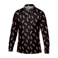 Pineapple Grenade Black And Pink Golf Tops For Men, Men Polo, Golf Gift For Men