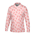 Pineapple Grenade Pink Golf Tops For Men, Men Polo, Golf Gift For Men, Golfing Apparel