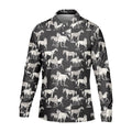 Wild Horse Seamless Pattern Golf Tops For Men, Hawaiian Golf Shirts, Polo For Men