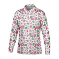 Breast Cancer Awareness Ribbon Flower Men Shirt, Cancer Awareness Shirt, Polo Shirts For Men