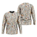 Foliage Floral Golf Tops For Men, Gifts For Golf Lovers, Polo Shirts For Men, Golfing Apparel
