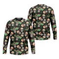 Skull Golf Shirt, Day Of The Dead Shirt, Mexican Floral Shirt, Men Polo, Unique Gift For Golfer