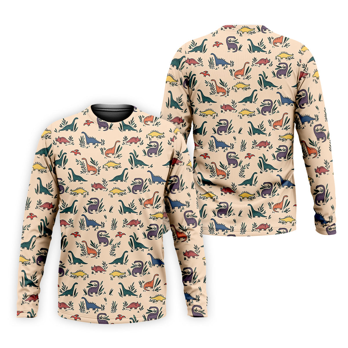 Dinosaur Hawaiian Shirt, Seamless Pattern Golf Tops For Men, Golf Polo Shirt, Golfing Apparel