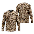 Brown Leopard Golf Tops For Men, Golf Gift For Men, Golf Shirts For Men, Golfing Apparel