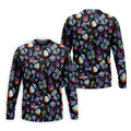 Funny Neon Cat Alien Mushroom Golf Tops For Men, Cute Golf Outfit, Polo Shirts For Men, Golfing Apparel