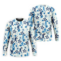 Bigfoot Golf Shirt, Mens Floral Shirt, Hawaiian Golf Shirts, Long Sleeve Polo