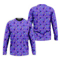 SK8R CAT Patterned Golf Polos, Mens Funny Golf Shirts, Long Sleeve Golf Shirts, Men Golf Polo