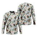 Funny Sasquatch Tropical Golf Shirts, Fun Men's Golf Polos, Hawaiian Golf Shirts, Golfing Apparel