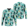 Tropical Green Bigfoot Golf Shirt, Golf Tops For Men, Custom Golf Polos, Golf Gift For Men