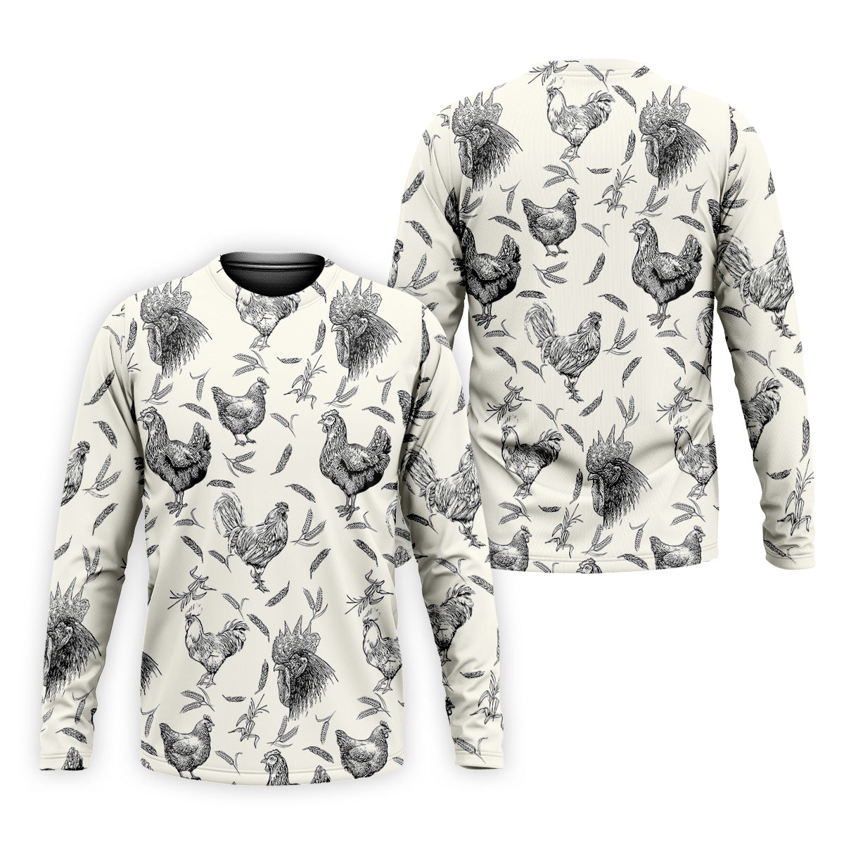 Chicken Rooster Golf Tops For Men, Gift For Chicken Lover, Fun Golf Shirts For Men, Polo Shirts For Men