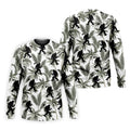 Funny Bigfoot Tropical Palm Leaves Golf Tops For Men, Custom Golf Polos, Golf Gift For Men