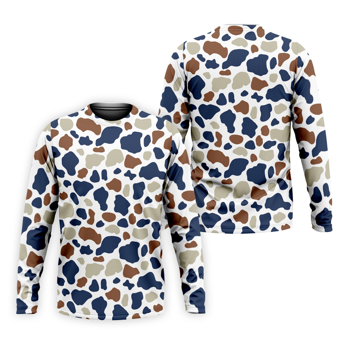Cow Print Pattern Golf Polo Shirt, Fun Golf Shirts For Men, Polo Shirts For Men, Golfing Apparel