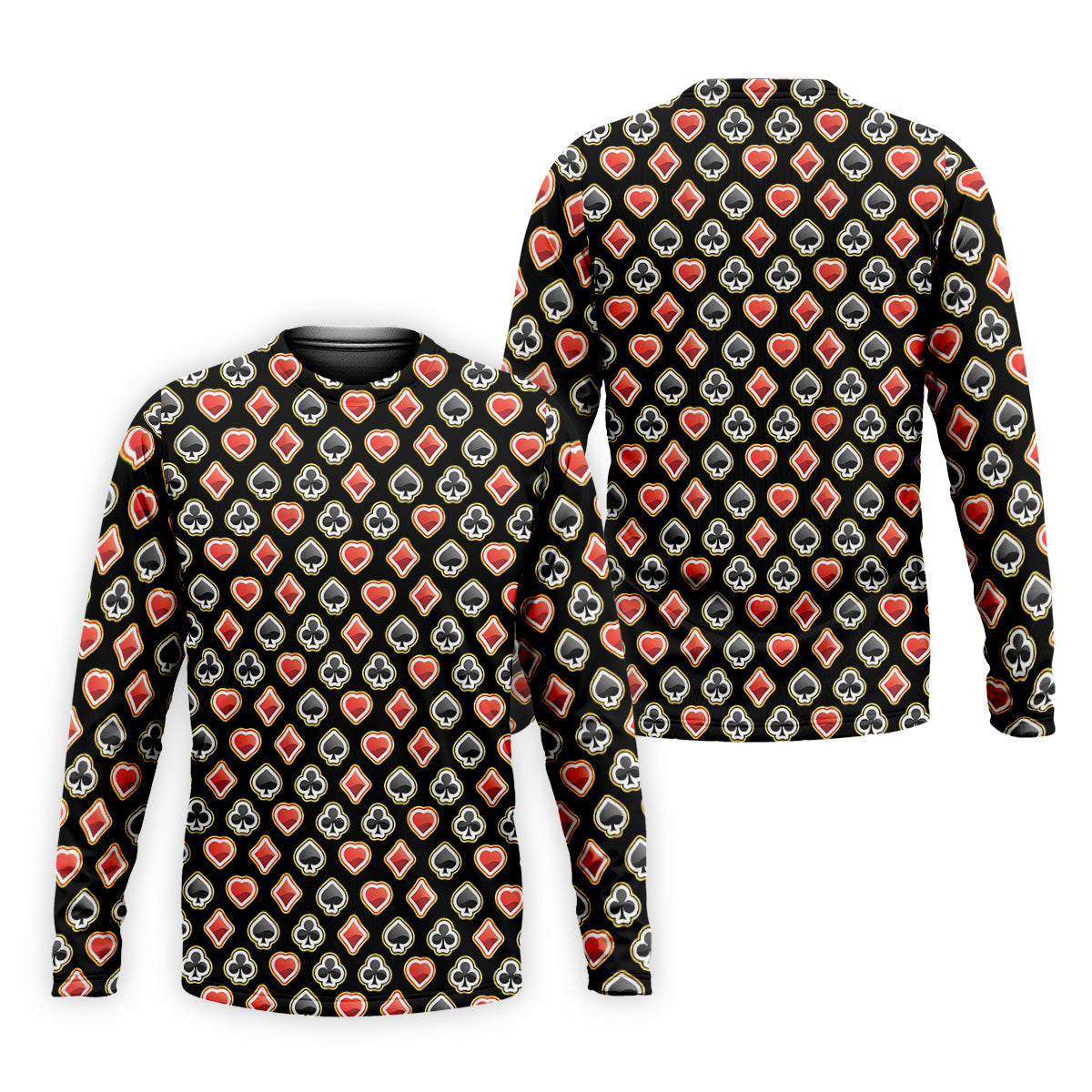 Playing Card Poker Golf Shirt, Fun Golf Shirts For Men, Polo Shirts For Men, Golfing Apparel