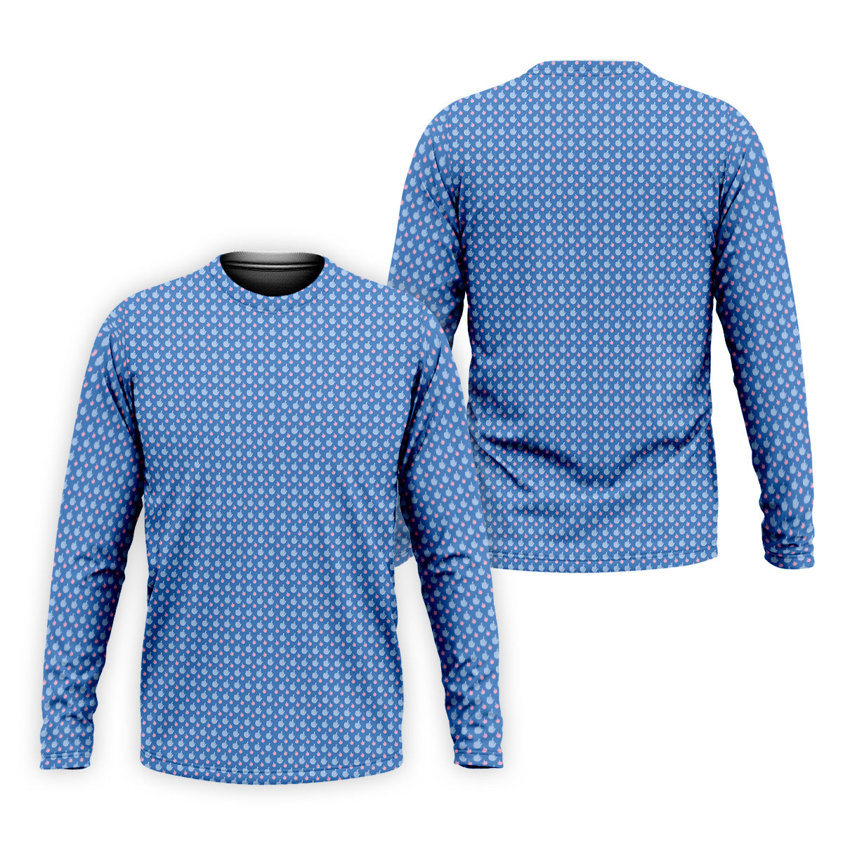 Dirty Finger Blue And Pink Fun Golf Shirts For Men, Cool Golf Gift, Golfing Apparel, Polo For Men