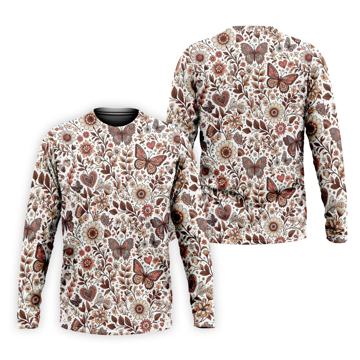 Spring Butterfly Golf Tops For Men, Retro Golf Shirt, Polo Shirts For Men, Golfing Apparel
