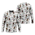 Funny Sasquatch Tropical Golf Shirts, Men's Funny Golf Shirts, Golfing Apparel, Polo For Men