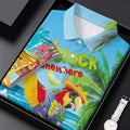 It's 5 O'Clock Somewhere Tropical Parrot Hawaiian Golf Shirt, Women's Golf Tops