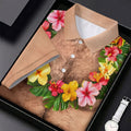 Tropical Theme Party Fun Women's Golf Shirts, Hawaiian Golf Shirt, Ladies Golf Polos