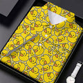 I Don't Give A Duck Yellow Rubber Duck Hawaiian Golf Shirt, Men's Funny Golf Shirts