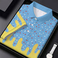 Ice Cream Pattern Hawaiian Golf Shirt, Summer Vibe Women's Golf Tops, Ladies Golf Shirts
