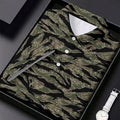 Rhodesian Tiger Stripe Camo Hawaiian Golf Shirt, Women's Golf Tops, Ladies Golf Shirts