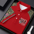 RED Friday Untill They Get Home Red Camo Golf Shirt, Veteran Memorial 250 Years Polo Shirts For Men