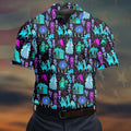 Haunted Ghost Halloween Hawaiian Golf Shirt, Mens Golf Shirts, Golf Polo Shirts For Men