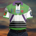 Sci Fi Space Ranger Costume Hawaiian Golf Shirt, Mens Golf Polo, Printed Golf Shirts