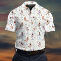 Retro Pin Up Martini Cocktail Hawaiian Golf Shirt, Golf Shirts For Men, Hawaiian Golf Shirt