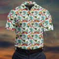 Tropical Trip Big Wave Riders Hawaiian Golf Shirt, Polo Shirts For Men, Golfing Apparel