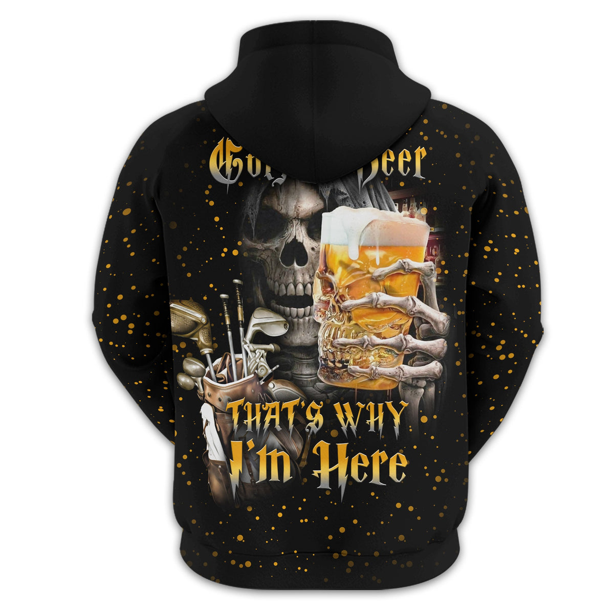 Golf And Beer Personalized Polo Golf Shirt, Gift For Golfers, Golf Gift Ideas